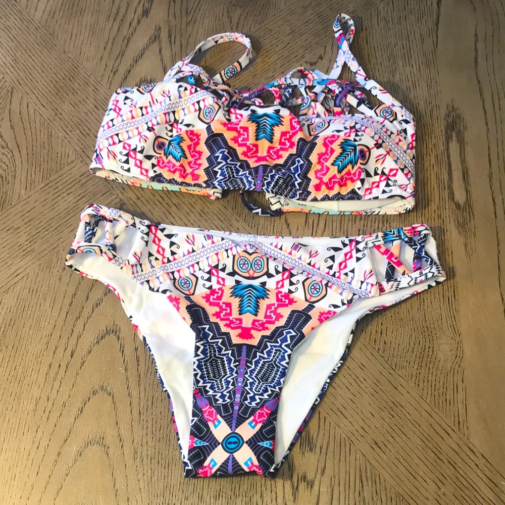 Aztec two-piece bikini bathing suit NWT